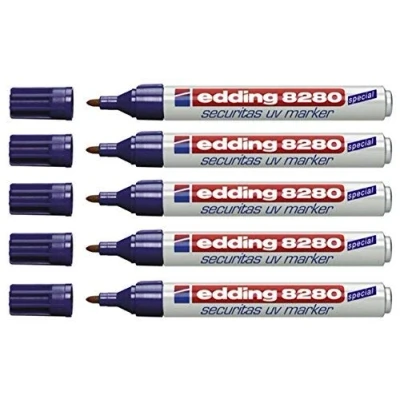 Afbeelding van edding 8280 Securitas UV Marker, lijnbreedte ca. 1,5 3 mm, permanent (5 stuks)