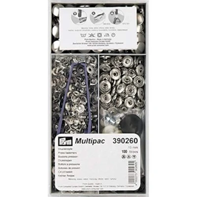 Afbeelding van Prym Silver Anorak (15 mm) Niet SEW Press Fastersers 1 Stuk