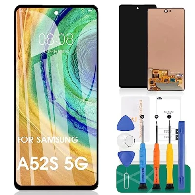 Afbeelding van TFT Voor Samsung Galaxy A52S 5G Lcd scherm Vervanging SM A528B, A528B/DS, A528N Touch Digitizer Kits (Zwart, Geen Frame, Vingerafdruk)