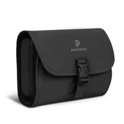 Afbeelding van Pactastic toilettas 3d, zwart, Kultur Rolle mit Haken,