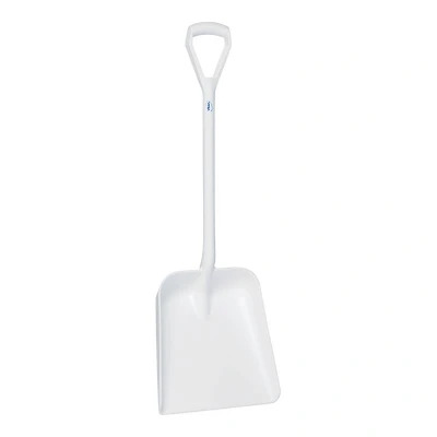 Afbeelding van Vikan Lichtgewicht Schop met D Greep en groot diep Blad 103cm Wit