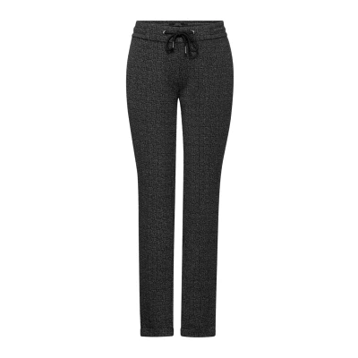 Afbeelding van Cecil Twotoneoptik Broek, Dames, Maat: XXLx30, Schwarz