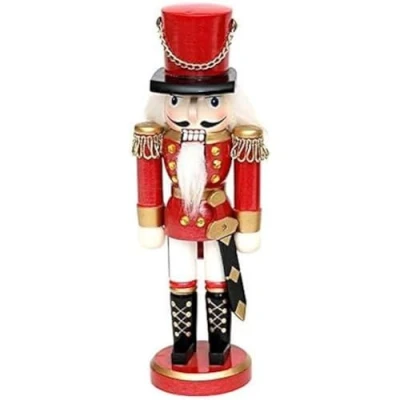 Afbeelding van Dekohelden24 Prachtige notenkraker Soldaat, in rood, klassiek, ca. 35 cm, 520208 rood