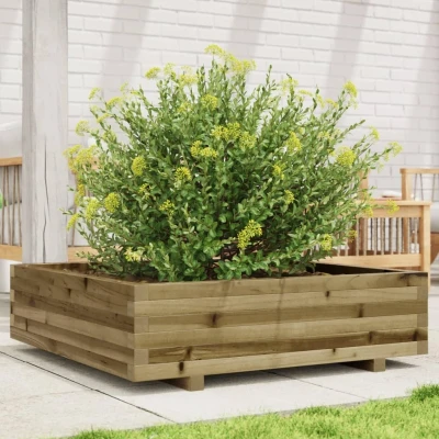 Afbeelding van Plantenbak 90x90x26,5 cm geïmpregneerd grenenhout