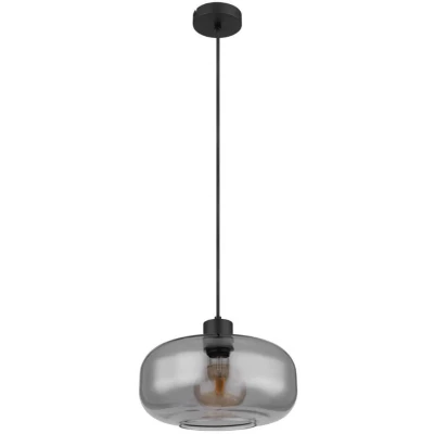 Afbeelding van Globo hanglamp Giuseppe zwart metaal 28 cm E27 fitting 15566H