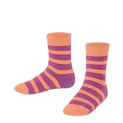 Afbeelding van FALKE Uniseks kind Stopper Sokken Simple Stripes K HP Katoen Noppen op de zool 1 Paar, Rood (Cantaloupe 8771) nieuw milieuvriendelijk, 23 26