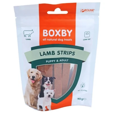 Afbeelding van Boxby Lamb Strips Lam Hondensnacks 90 g