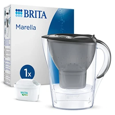 Afbeelding van BRITA Waterfilterkan Marella Cool 2,4L Grijs incl. 1 MAXTRA PRO Waterfilter (SIOC Duurzaam verpakt)