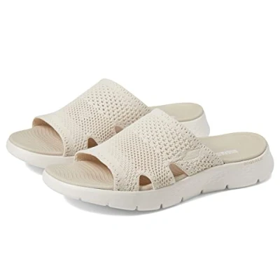 Afbeelding van Skechers Dames GO Walk Flex Sandaal ELATION, 0, Natuurlijk Textiel, 35 EU