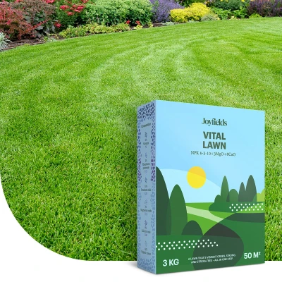 Afbeelding van Joyfields Vital Lawn Gazonmest Met Kalk 3 KG 50 M²