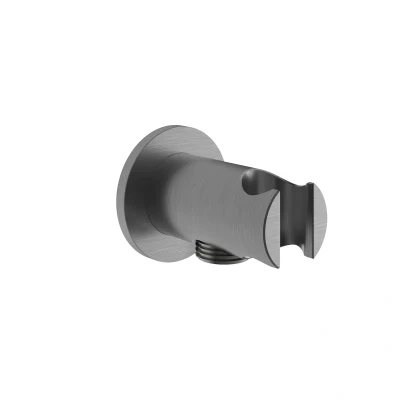Afbeelding van HotBath Archie Wandsteun met uitlaat Geborsteld Gunmetal PVD AR515BGP