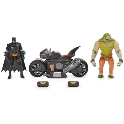 Afbeelding van Batman Battle Bike met 2x10cm Figuren 1 stuk