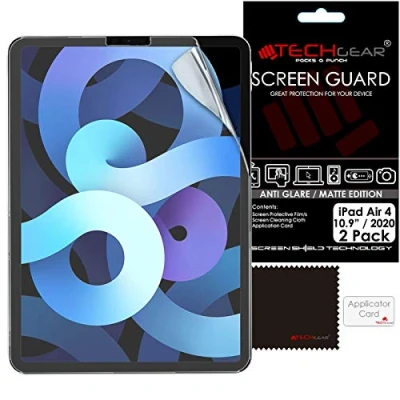 Afbeelding van TECHGEAR 2 Pack iPad Air 5/4, 5e/4e generatie anti schittering schermbeschermer, MATTE Screen Protector Guard Cover ontworpen voor 10.9 inch 2022/2020