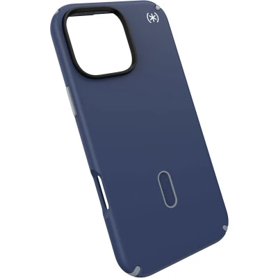 Afbeelding van Speck hoesje geschikt voor Apple iPhone 16 Pro Max Slank Ultieme Bescherming Luxe Soft touch Afwerking Valbescherming gecertificeerd tot 4 meter Microban Antibacterieel Presidio2 lijn Blauw