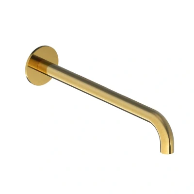 Afbeelding van HotBath Cobber Uitloop 25cm CB095 25 Geborsteld Messing PVD