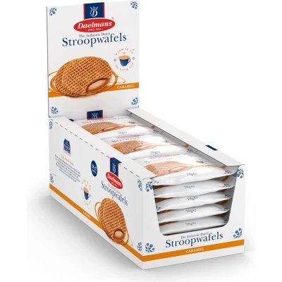 Afbeelding van Daelmans Stroopwafels 18 x 2 (koeken per twee verpakt)