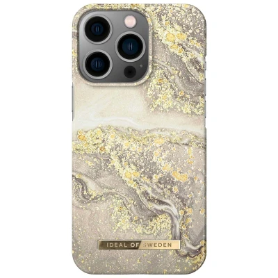 Afbeelding van Apple iPhone 13 Pro Hoesje Kunststof iDeal of Sweden Hardcase/Backcover Sparkle Greige Marble Telefoonhoesje