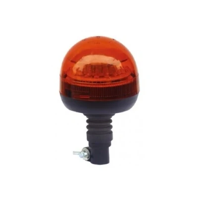 Afbeelding van ORANJE Compact zwaailicht 12 LED R65 / R10 E keurmerk FLEX beugel bevestiging
