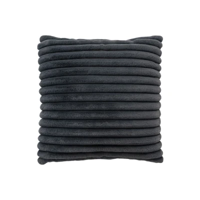 Afbeelding van h Soft Kussen 3D Effect, Hoogpolig, 100% Polyester, Super Touch Antraciet Vierkant Polyester 45x45 cm