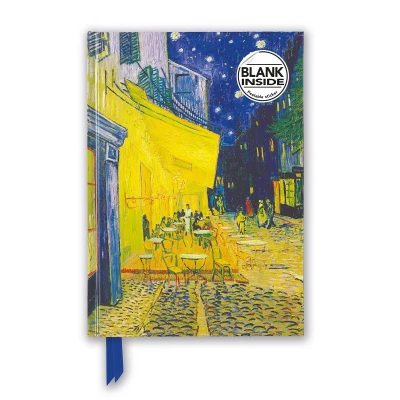 Afbeelding van Vincent Van Gogh: Café Terrace (Foiled Blank Journal): Unser hochwertiges Blankbook mit festem, künstlerisch geprägtem Einband