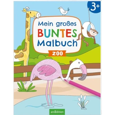 Afbeelding van Mein großes buntes Malbuch Zoo: ab 3 Jahren