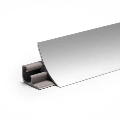 Afbeelding van DQ PP afdekprofiel, 23 x mm, 3 m (2 + 1 m), aluminium, keukenstrip voor het werkblad, keukenafsluitprofiel, wandafsluitprofiel, tafelbladprofiel