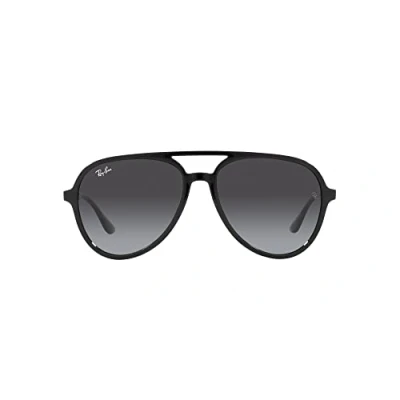 Afbeelding van Ray Ban Unisex RB4376 601/8G Occhiali da sole Iniettato Nero Grigio Pilot Normale Sfumato