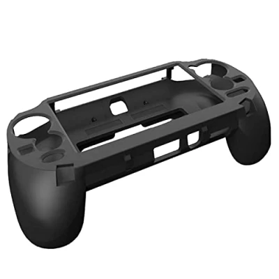 Afbeelding van MODJUEGO L2 R2 Trigger Hand Grip Shell Controller Beschermhoes voor Sony PS Vita 1000, Zwart, Antislip