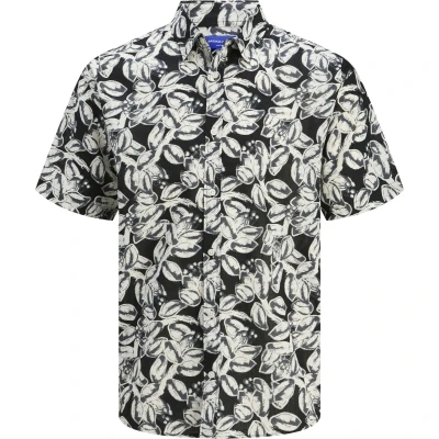 Afbeelding van JACK&amp;JONES PLUS JORJOSHUA SPLIT AOP SHIRT SS PLS Heren Overhemd Maat EU4XL US2XL