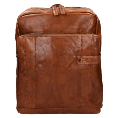Afbeelding van Spikes &amp; Sparrow Laptoprugzak Mitch Cognac / camel 15