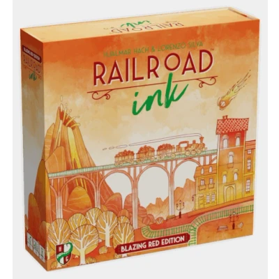 Afbeelding van Railroad Ink: Blazing Red Edition Puzzelspel Engelstalig Horrible Guild