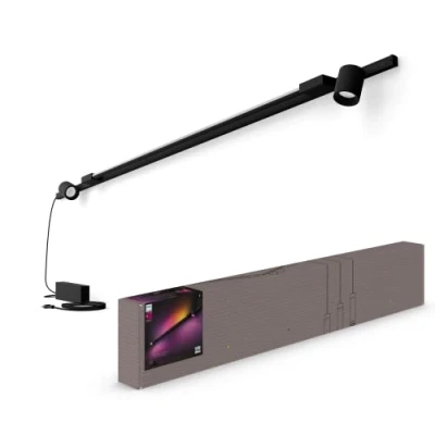 Afbeelding van Philips Hue Perifo Railverlichting Muur 2 spots/1 Gradient Light Tube Basisset Zwart