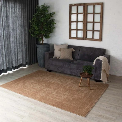 Afbeelding van Vintage Vloerkleed Orbis Joy De Vivre Bruin 80x150 Cm