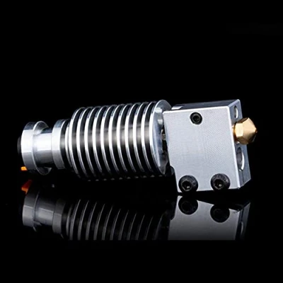 Afbeelding van Super Print V6 Volcano Hotend J Head All Metal Heater Block Titanium Alloy Heat Break Nozzle 1.75/0.4mm for Titan Dual Driver Extruder. (Brass Kit)