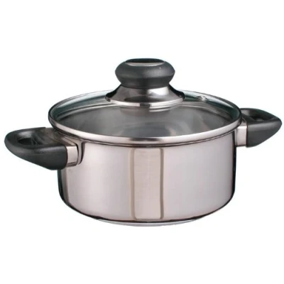 Afbeelding van Haushalt 21300 kookpan 16cm met glazen deksel RVS