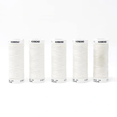 Afbeelding van Korbond 100 m polyester schroefdraad, steen wit