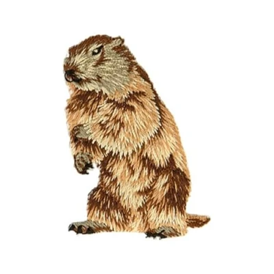 Afbeelding van MDC Opstrijkbare patch links, marmot 3,7 cm x 5,2