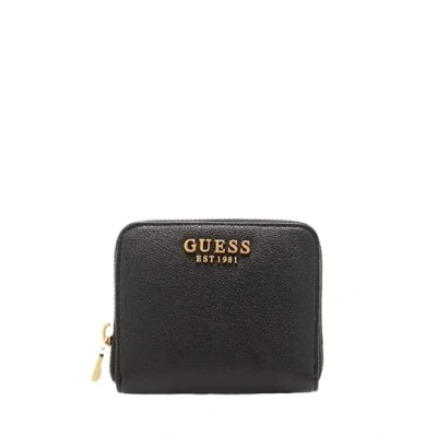 Afbeelding van GUESS Portemonnee Malva SLG Small Zip Around Wallet Black Zwart