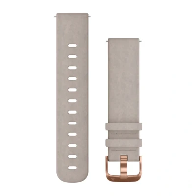 Afbeelding van Garmin dames Vivoactive horlogeband van leer 010 12691 07 in de kleur Lichtgrijs