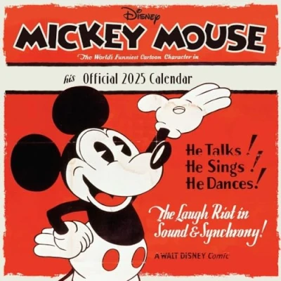 Afbeelding van Disney Mickey Mouse 2025 Wandkalender: Original Danilo Kalender [Mehrsprachig] [Kalender]