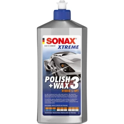 Afbeelding van SONAX XTREME Polish+Wax 3 (500 ml) zeer effectieve polish voor het verwijderen van verweerde laklagen en opfrissen matte kleuren art.nr. 02022000
