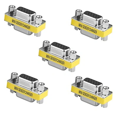 Afbeelding van SIENOC gender Changer HD15F 15 pin VGA SVGA monitor D SUB converter bus naar 5 stuks
