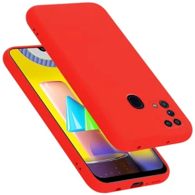 Afbeelding van Cadorabo Hoesje geschikt voor Samsung Galaxy M31 in LIQUID ROOD Beschermhoes gemaakt van flexibel TPU silicone Case Cover