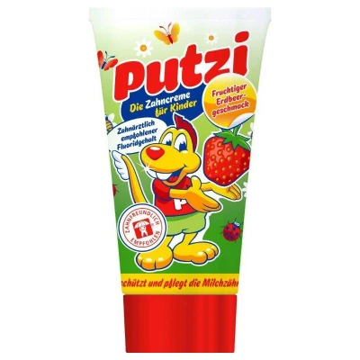 Afbeelding van Putzi Tandpasta voor kinderen Aardbei 50 ml
