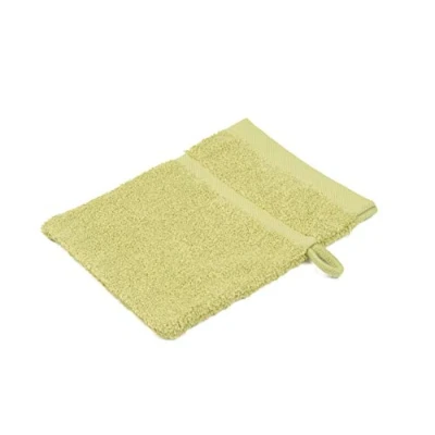 Afbeelding van Gözze Washandschoen, set van 4, zacht en absorberend, 100% katoen, 16 x 21 cm limoen