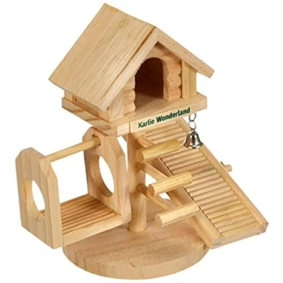 Afbeelding van Flamingo Huis Wonderland Knaagdieraccessoire Bruin 14,5 x 23 cm