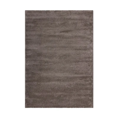 Afbeelding van Velvet Softtouch Effen Luxe Vloerkleed Laagpolig Bruin 200x290 cm