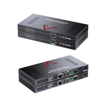 Afbeelding van Professionele ARC HDMI extender (HDBase T) 4K@60Hz Tot 70M (230ft), HDR10 &amp; 3D effect, S/PDIF Audio, Audio Return Channel, EDID beheer, HDCP 2.2, 2 weg PoC + IR RS232, Over Cat 5e /6/7 Kabel