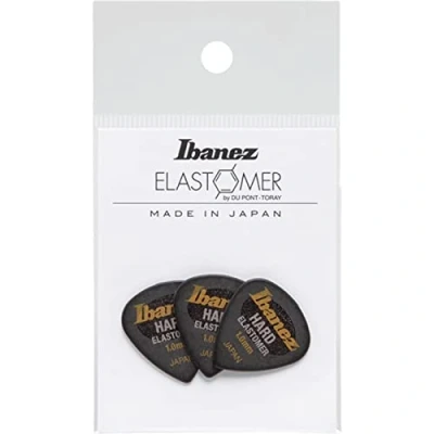 Afbeelding van Ibanez BEL16HD10S HBK Elastomer Short Teardrop Guitar Pick Hard 1.0mm (3 Pack) Plectrum set
