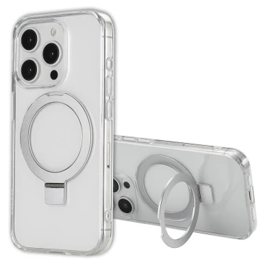 Afbeelding van Apple iPhone 15 Pro MagSafe Hoesje Kunststof Accezz Hardcase/Backcover Transparant Telefoonhoesje Shockproof/Valbescherming